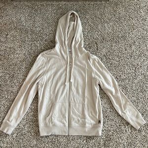 Victoria’s Secret beige full zip hoodie, size L
